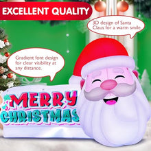OZIS Giant Christmas Inflatable Santa Claus with LEDs Red