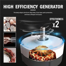 Lbxlhr 10000W/12000W Upgraded Wind Vertical Axis Turbine Generator 12V 24V 48V 220V with MPPT Controller Wind Turbine Kit for Hybrid Wind Solar System(10000w,24v)