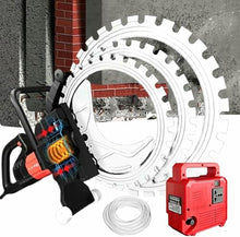 8900w 3 In1 Concrete Ring Saw, 16in+20in+24in Concrete Saw Brushless Motor-Water Fed Dust Suppression,3500rpm Electric Wall Slotting Machine-30/40/50cm Cut Depth for Concrete, Rebar