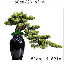 LSHAOBO 19-Inch Artificial Plant Bonsai Pine Tree, Silicone Simulation Green Plant Bonsai, Used for Decoration of Fake Plants Such As The Corridor Front Desk