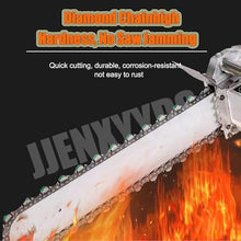 DLYZAYE Electric Concrete Saw, Diamond Chain Handheld Brushless Chainsaw, Water-Fed Dust Suppression, 35/48cm Depth, Ideal for Granite & Reinforced Concrete, 350W Power