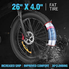 Bopzin Folding Electric Bike for Adults 26''-2000W 48V 20AH-Foldable Black