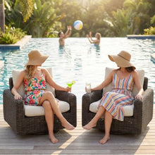 Signature Design by Ashley Kimora Outdoor Swivel Wicker Patio Glider Chair