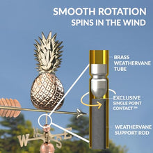Good Directions Pineapple Weathervane, Pure Copper