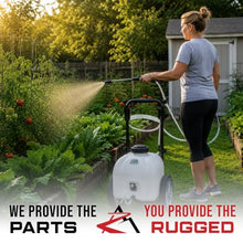 The ROP Shop Battery Powered 9 Gallon Cart Sprayer with Lithium-Ion Battery Pack and Charger