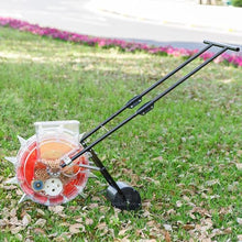 Garden Seeder, Precision Garden Seed Planter Spreader, Corn Soybean Fertilizer Machine with Seed Storage Box, Manual Seeder for Lawn & Garden,12 Holes