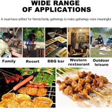 TT-YEL Stainless Steel Electric Barbecue Grill, Multi-Functional Whole Lamb Grill, with Windshield and Barbecue Fork, Can Be Used by 10-15 People, Large Capacity Barbecue Grill
