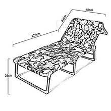 Renovation House Chairs Reclining Chair Folding Sheets People Leisure March Invisible Bed Old Man Lazy Simple Portable Nap Bed 189 * 68 * 28cm Durable (Color : Green)