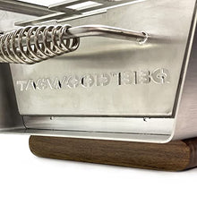 Table Top Warming Brazier | Stainless Steel and Acacia Wood | BBQ07SS-
