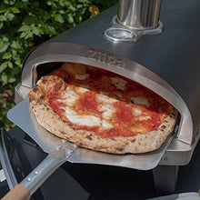 ZiiPa - Piana pizza oven, compact outdoor pizza oven, pellet pizza oven, wood fire, oven with turntable for 360° cooking, built-in thermometer, charcoal colour