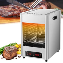 KUYBTU Electric Steak Oven, Countertop Broiler Grill with Temperature Control and 30-Minute Timer for Cooking Beef and Vegetables