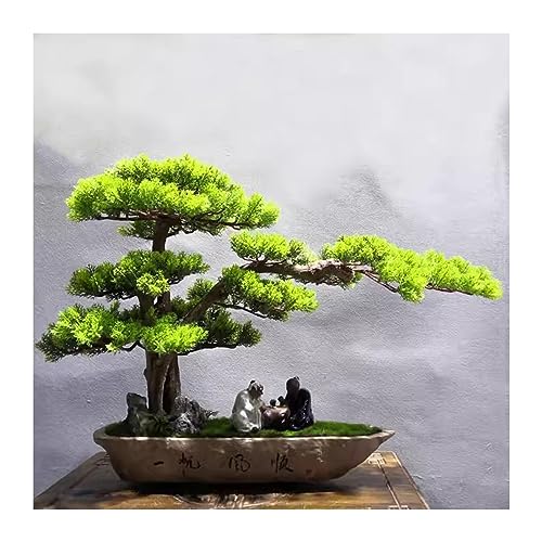 Fake Bonsai Tree Artificial Bonsai Tree Potted Plant Ornament Bonsai Simulation Bonsai Green Plant Fake Plant Decoration Artificial Bonsai Tree (Color : A)