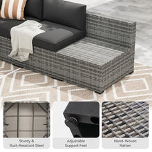 7-Piece Patio Furniture Set, Wicker Outdoor Furniture with Thick Cushions