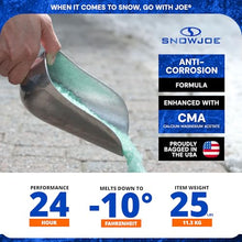 Snow Joe 10 Pack Premium Enviro Blend Snow & Ice Melt, Green-Coated Deicer Crystals, 25 lb - Safer Melter for Vegetation, Concrete & Metals