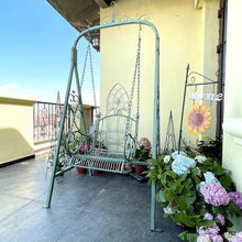 GRFIT Outdoor Bench Iron Swing Vintage Rustic for Outdoor, for Garden, Balcony, Patio, Decorative, Hanging, Double Rocking Chair Garden Bench