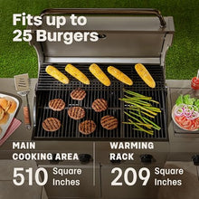 Tytus 5-Burner Propane Gas Grill, 48K Main + 12K Auxiliary, 721 sq in