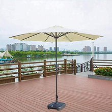 Housewares Sun Parasol Umbrella Garden Outdoor Table Umbrella for Patio/Lawn/Garden, Polyester Waterproof Anti-UV (Size : Wine Red), Off, white