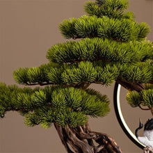 YXIANG56Q Fake Plants Simulation Welcome Pine Green Plant Ornaments Living Room Hotel Artificial Bonsai Tree Decoration Bonsai Tree