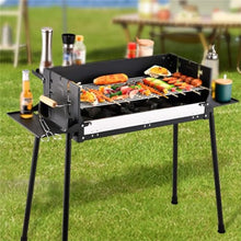 HBJWOV Outdoor Folding Barbecue Rack BBQ Charcoal Household Thickened Stainless Steel Barbecue Stove