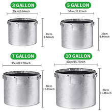 Durable Waterproof Garden Pots Planters Grow Bags for Vegetables Non-Woven Potato and Tomato Planting Flower Pot Garden Tool (Size : 5 Gallon-2pcs) (7 Gallon)