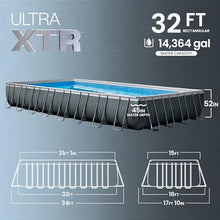 INTEX Ultra XTR 32ft x 16ft x 52in Above Ground Swimming Pool Set Bundle