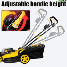 NJDQFA Electric Mower Cordless,Battery Operated Lawn Mower with 6 Adjustable Height 45L Collection Bag,80-Min Runtime Cordless Mower Brushless Motor