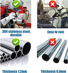 BSNANCA Pool Handrails Set of 2 Pool Rail 32x35.4 Inch Pool Railing 304 Stainless Steel Pool Handrail Humanized Swimming Pool Handrailp Cover & Drill Bit & Self-Taping Screws