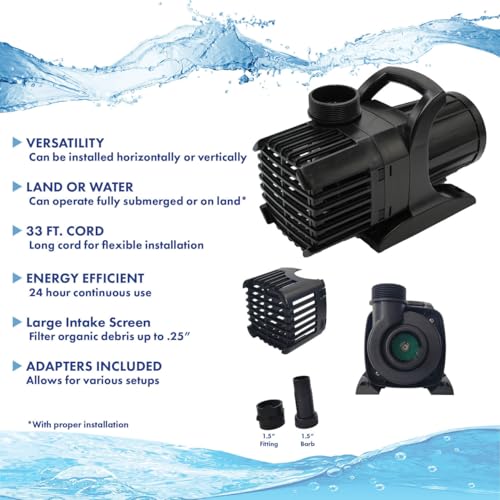 HALF OFF PONDS Savio Signature 4000 Water Garden and Pond Kit with Liner Black
