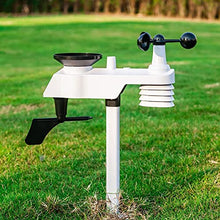 JDXQBLD 7-in-1 Wireless Weather Station with Forecast, Wi-Fi, Solar Cell & Large Color Display Console