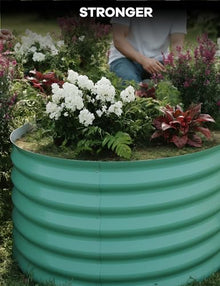 Hipicute 2Pcs 10x4x1.5ft Galvanized Raised Garden Bed Green