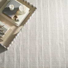 Dash & Albert Samson Grey Striped Handwoven Indoor/Outdoor Rug, 8'6"x11'6"