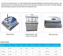 KANGJIEM Automatic Robotic Pool Cleaner with Large Capacity Top Load Filter Basket,Cordless Pool Vacuum, Robotic Pool Cleaner, with Updated Battery Ideal for Pools up to 50 Feet.