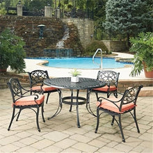 Pemberly Row Traditional Black Aluminum Chaise Lounge Black
