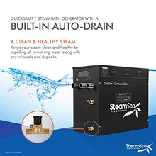 SteamSpa BKT2100-A Black Series WiFi and Bluetooth 21kW QuickStart Steam Bath Generator Package