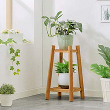 MIIKHI Wooden Plant Stand Mid Century Flower Pot Holder Plant Pot Stand Modern Flower Pot Display Stand Indoor and Outdoor Decor Multifunctio (Natural 60cm)