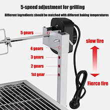YXCUSAM Electric Grill Kit, Portable Grill, Multi-Function Height Adjustable Grilling Fork, Suitable for Chicken/Beef/Lamb