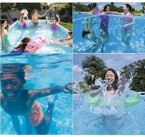 FFCJJDS Oversized Family Swimming Pool Outdoor Paddling One Color