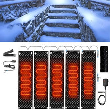 Coal2ToalPW No-Slip Snow Melting Mats - Outdoor Rubber Heating Mats for Fast Snow Removal and(40x160cmx5Pcs)