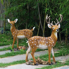 Sika Deer Animal Sculpture Outdoor Garden Crafts Decoration Lawn Statue Ornament,Outdoor Decorations