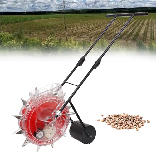Buhelyc Precision Garden Seeder Manual Seeder Machine with 12 Sowing Ports Precision Seeder Row Planter Garden Spreaders for Gardening