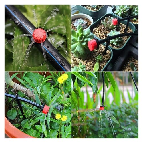 Ship Accessories 50M-5M DIY Drip Irrigation System Automatic Watering Garden Hose Micro Drip Watering Kits with Adjustable Drippers Irrigation Accessories(KIT009-50M)