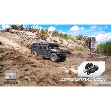 1/10 US GM Hummer H1 Military Truck 4WD Crawler RTR with Sound & Light Red