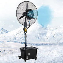 KUYBTU Oscillating Misting Fan with Pedestal Stand, 3 Speed Settings, Large 43L Water Tank, Ideal for Outdoor Cooling On Patios, Restaurants, Garages, and Gyms