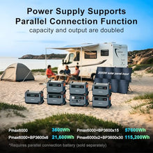 OSCAL PowerMax 6000 Solar Generator, 120/240V Split Phase Voltage