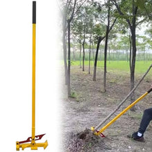 Small Tree Remover Tool Stand Up Heavy Duty Manual Lever-Type Root Puller, Wrought Iron Garden for Pulling Out Saplings, Shrubs, Vines and Thorns