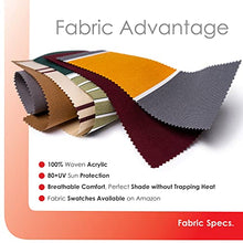 ADVANING SG Series, 14'x10' Manual Retractable Awning, Fully Assembled Quality UV+ Sun Shade Canopy, Color: Burgundy, MA1410-A108NG