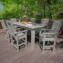 Highwood Lehigh 7pc Rectangular Dining Set 72" x 42" Counter Height Harbor Gray
