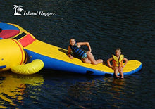 Island Hopper Gator Monster Tail Water Trampoline Bouncer Slide Yellow