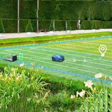 LPLYAA Wireless Robotic Lawn Mower, Fully Automatic Garden Lawn Mower, APP Control with Virtual Boundaries, Path Planning + an-Ti-Theft System, for Lawns/Gardens of 300㎡, 20240709