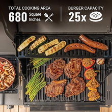 Coleman Revolution 4-Burner Gas Grill with Side Burner, Convertible Propane to Natural Gas, 50,000 + 13,000 BTU, 650 sq in, Outdoor BBQ Grill